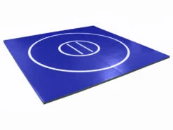 AK Athletic Equipment 10' X 10' X 1 3/8" Roll-Up Wrestling Mat 17 AK Athletic Equipment 10' X 10' X 1 3/8" Roll-Up Wrestling Mat -Wrestling Mat Shop 10 10 blue with white circles and starting lines 910d1b5d 785c 4a2b 9973 bce3ec48ee3b