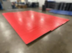 AK Athletic Equipment CLEARANCE 17' X 24' X Ultra Shock Roll Up Wrestling Mat Red