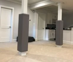 AK Athletic Equipment 4' Tall Four Sided Column Pad, 6" Side Width