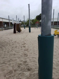 AK Athletic Equipment 4' Tall Pole Pad, 4" Diameter -Wrestling Mat Shop 25216 6