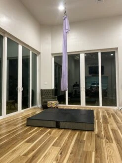 AK Athletic Equipment Aerial Arts Bi-Fold Landing Mat 6' X 6' X 8" -Wrestling Mat Shop 30669edit 1