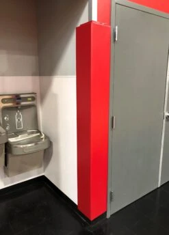 AK Athletic Equipment Wood Backed Corner Padding 6' Tall 6" Sides