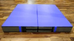 AK Athletic Equipment Aerial Arts Bi-Fold Landing Mat 6' X 6' X 8" -Wrestling Mat Shop Blue Aerial arts mat