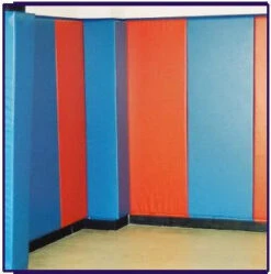 AK Athletic Equipment Wood Backed Corner Padding 6' Tall 6" Sides -Wrestling Mat Shop Corner Padding Wood Backed