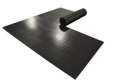 AK Athletic Equipment 10' X 10' X 1 3/8" Roll-Up Martial Arts Mat 9 AK Athletic Equipment 10' X 10' X 1 3/8" Roll-Up Martial Arts Mat -Wrestling Mat Shop black partially rolled 2 piece martial arts mat