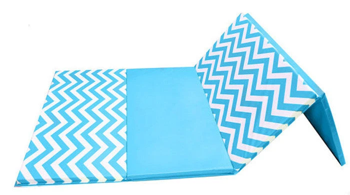 AK Athletic Equipment Clearance Chevron Zigzag 4' X 8' X 2" Intermediate Level Folding Gymnastics Mat