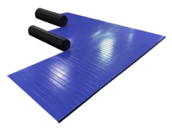 AK Athletic Equipment 18' X 18' X 1 3/8" Roll-Up Wrestling Mat -Wrestling Mat Shop blue three piece 37a4175b 8c3d 4f2a 9215 297ceedb7fec