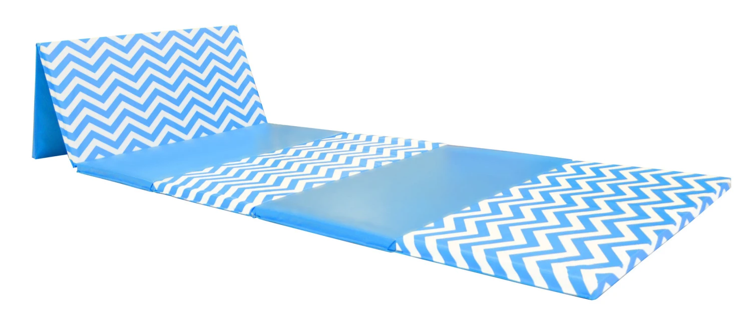 AK Athletic Equipment Chevron Zigzag 4' X 12' X 1 3/8" Advanced Level Folding Gymnastics Mat 4 AK Athletic Equipment Chevron Zigzag 4' X 12' X 1 3/8" Advanced Level Folding Gymnastics Mat - Image 4
