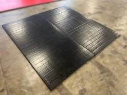 AK Athletic Equipment Clearance 8' X 8' X 1 3/8" Roll-Up Wrestling Mat Black With Vinyl Flaw