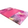 AK Athletic Equipment Pink Watercolor 4' X 6' X 2" Intermediate Level Folding Gymnastics Mat