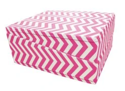 AK Athletic Equipment Chevron Zig Zag 29"x 72"x14" Folding Triangle Incline Gymnastics Wedge Mat -Wrestling Mat Shop folded pink and white chevron incline