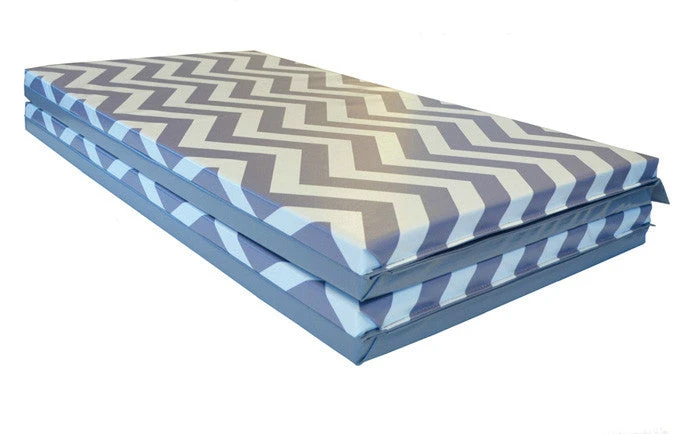 AK Athletic Equipment Chevron Zigzag 4' X 8' X 1 3/8" Advanced Level Folding Gymnastics Mat 4 AK Athletic Equipment Chevron Zigzag 4' X 8' X 1 3/8" Advanced Level Folding Gymnastics Mat - Image 4