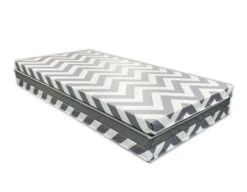 AK Athletic Equipment Chevron Zigzag 4' X 6' X 2" Intermediate Level Folding Gymnastics Mat -Wrestling Mat Shop gray and white 462 chevron folded