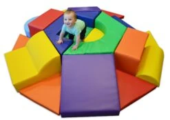 AK Athletic Equipment Hexagon Toddler Soft Play Climber -Wrestling Mat Shop jadon and hex climber
