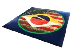 AK Athletic Equipment MMA Grappling Digitally Printed 8' X 8' X 1 3/8" Roll-Up Mat