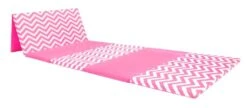 AK Athletic Equipment Chevron Zigzag 4' X 12' X 1 3/8" Advanced Level Folding Gymnastics Mat 11 AK Athletic Equipment Chevron Zigzag 4' X 12' X 1 3/8" Advanced Level Folding Gymnastics Mat -Wrestling Mat Shop partially folded 6 x 12 x 1 38 pink and white chevron