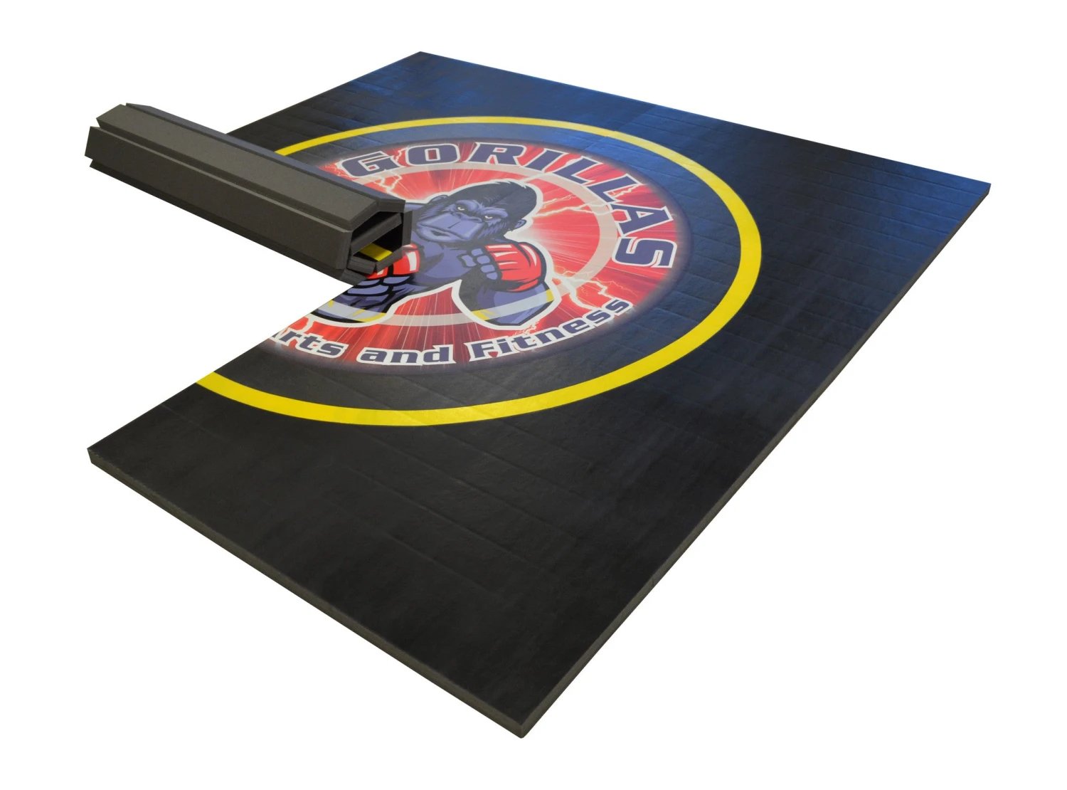 AK Athletic Equipment Your Design Digitally Printed 8' X 8' X 1 3/8" Roll-Up Wrestling Mat