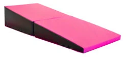 AK Athletic Equipment 29"x 72"x14" Folding Triangle Incline Wedge Mat -Wrestling Mat Shop pink and black incline