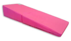 AK Athletic Equipment 29"x 72"x14" Folding Triangle Incline Wedge Mat -Wrestling Mat Shop pink incline