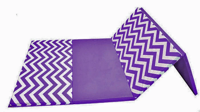 AK Athletic Equipment Chevron Zigzag 4' X 8' X 1 3/8" Advanced Level Folding Gymnastics Mat 6 AK Athletic Equipment Chevron Zigzag 4' X 8' X 1 3/8" Advanced Level Folding Gymnastics Mat - Image 6