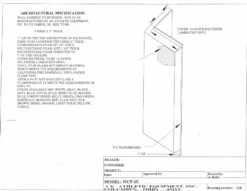 AK Athletic Equipment Wood Backed Corner Padding 6' Tall 6" Sides -Wrestling Mat Shop updated combo corner padcopy
