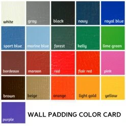 AK Athletic Equipment 6' Tall Four Sided Column Pad, 6" Side Width -Wrestling Mat Shop wall padding color card 5e382df3 9cab 4361 8779 fd9843699e66
