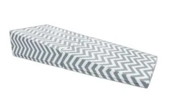 AK Athletic Equipment Chevron Zig Zag 29"x 72"x14" Folding Triangle Incline Gymnastics Wedge Mat -Wrestling Mat Shop white and gray chevron gymnastics incline wedge mat